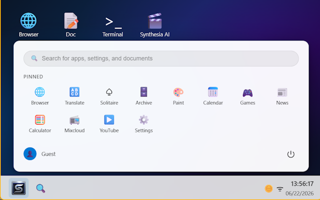SilveOS screenshot