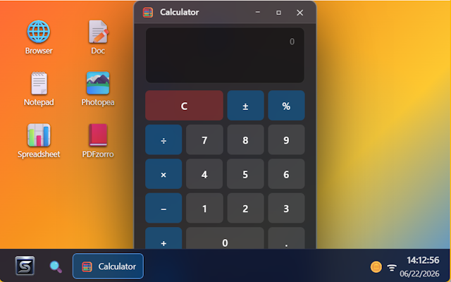 SilveOS screenshot